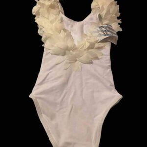 Girl's Stella Cove Sequin Body Suits - - White Sizes 4yrs, and 14 yrs - Purple 8